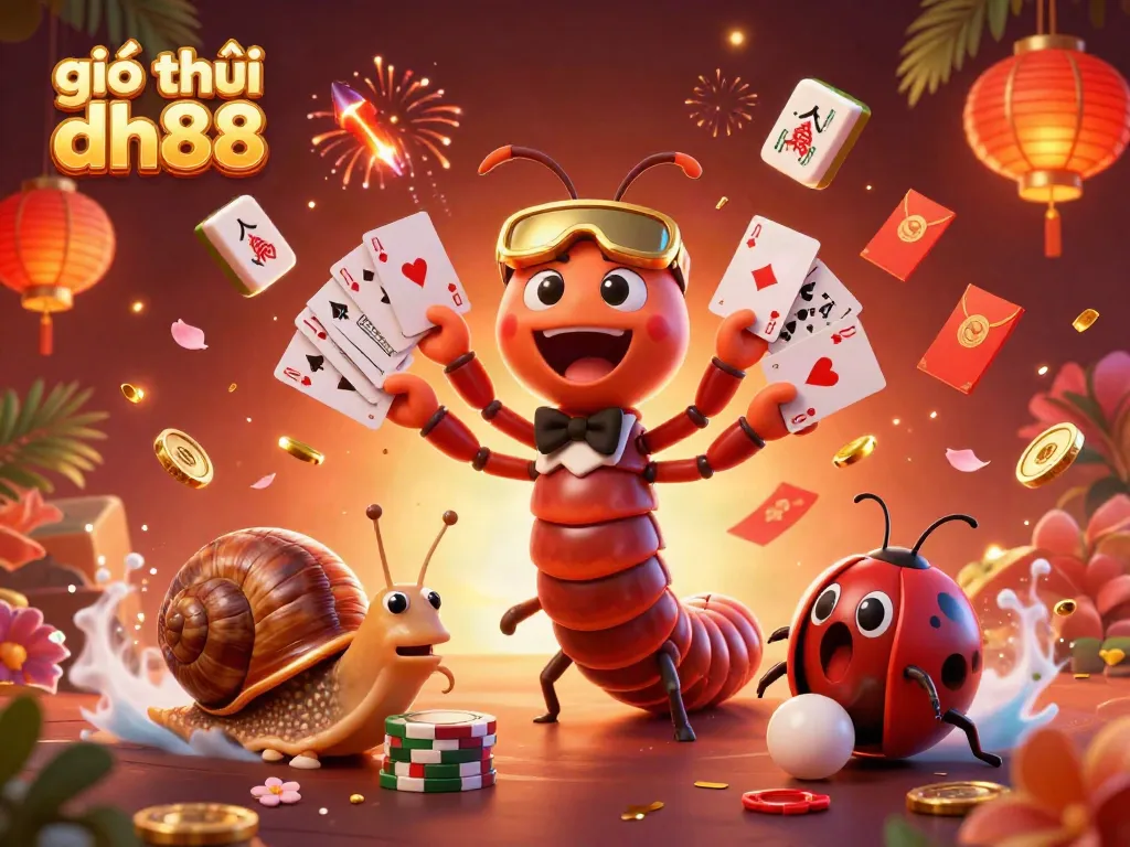 Engage in the thrilling giới thiệu dh88 casino experience with vibrant characters and exciting game elements.