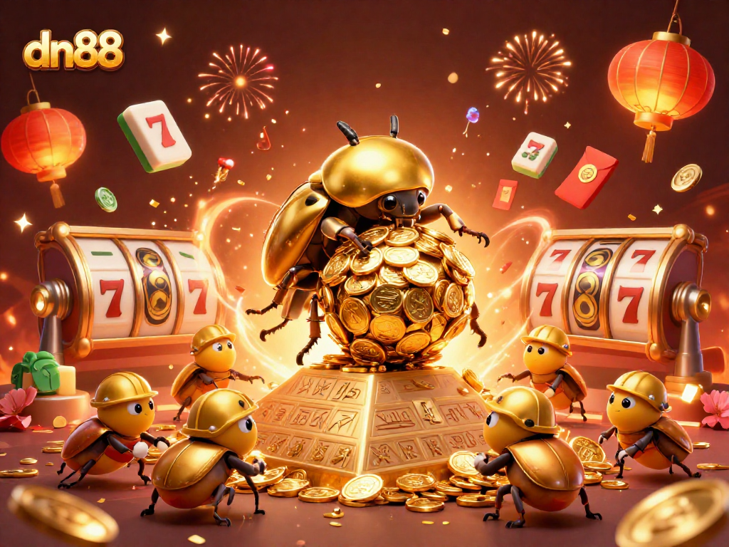 Experience exciting gameplay with dn88's gold-themed casino adventure featuring vibrant characters and rich visuals.